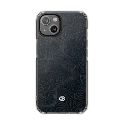 Obsidian Elevation · Clear Impact Magnetic Phone Case for iPhone ·  Black