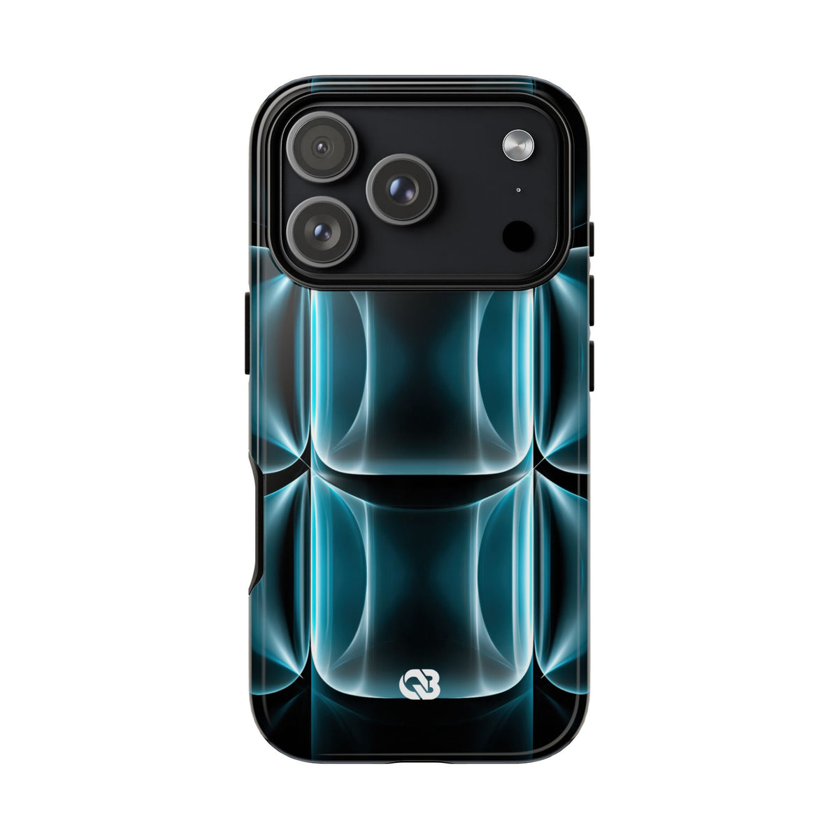 Translucent Cyber Grid · Tough Phone Case for iPhone · Teal
