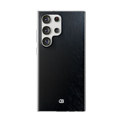 Black Lite Phone Case for Samsung - Midnight Brushed Grain