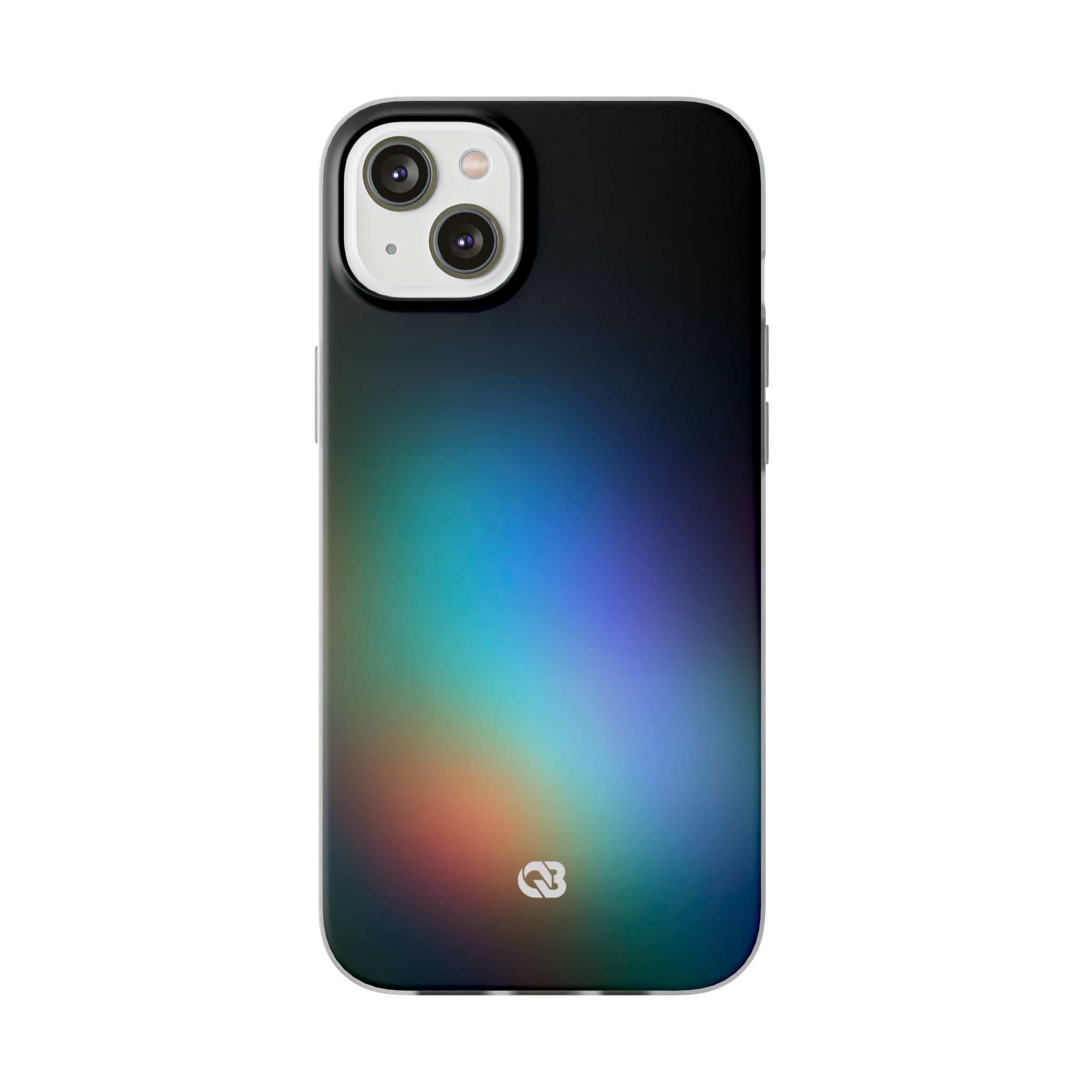 Black Lite Phone Case for iPhone - Electric Prism Grain