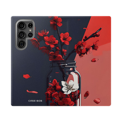 Kersenbloesem Potje - Samsung S23 Ultra Case - Portemonnee