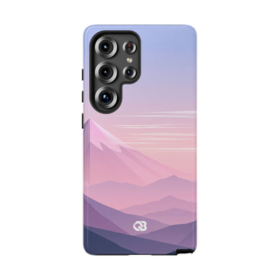 Purple Tough Phone Case for Samsung - Lavender Alpine Dawn