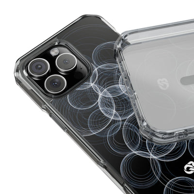 Black Impact MagSafe Phone Case for iPhone - Frosted Ring Matrix