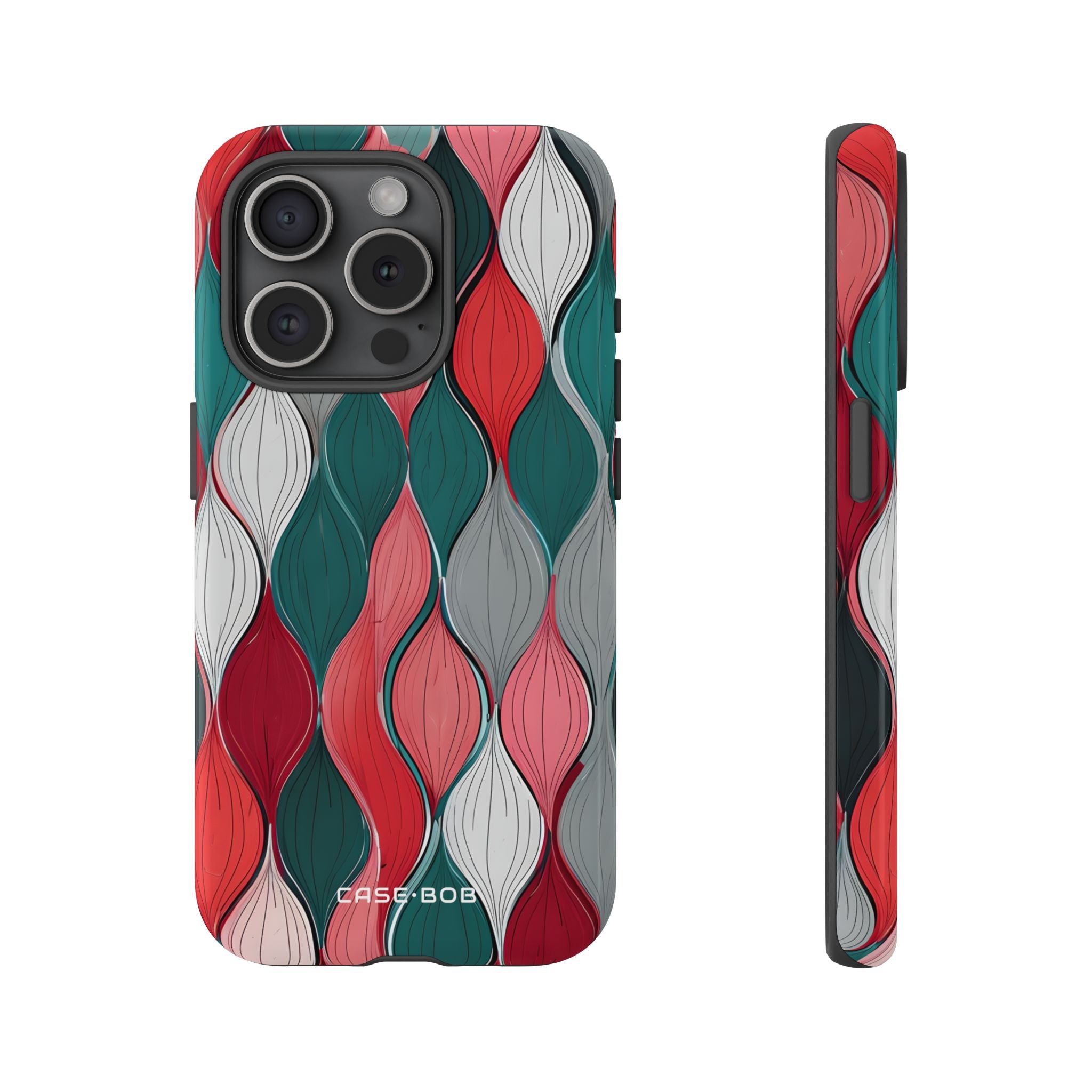 Leaf Cascade Teal iPhone 15 Pro Case - Tough