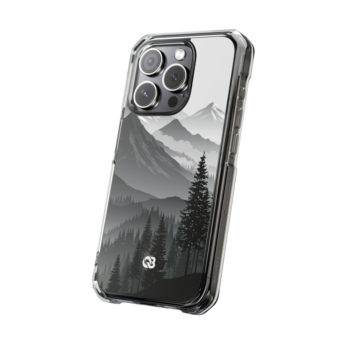 Alpine Horizon · Clear Impact Magnetic Phone Case for iPhone ·  Black