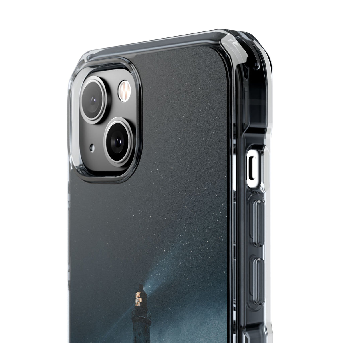 Nordic Coastal Beacon · Clear Impact Magnetic Phone Case for iPhone · Blue