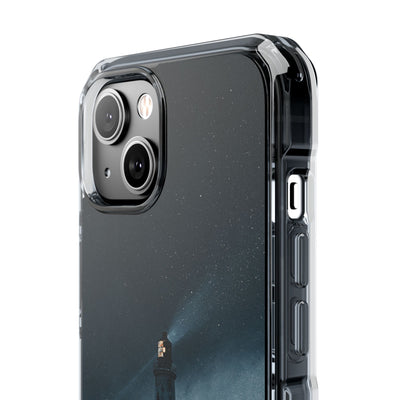 Nordic Coastal Beacon · Clear Impact Magnetic Phone Case for iPhone · Blue