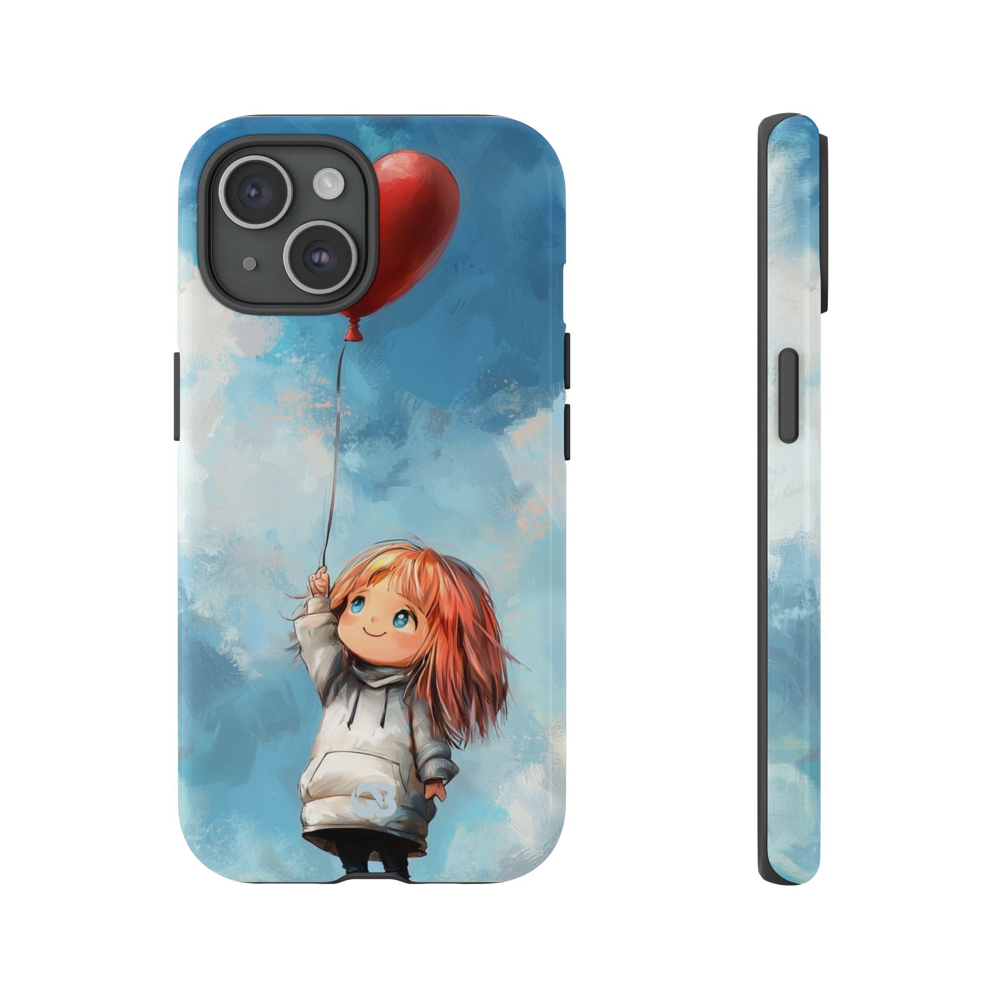Crimson Heart Sky · Tough Phone Case for iPhone