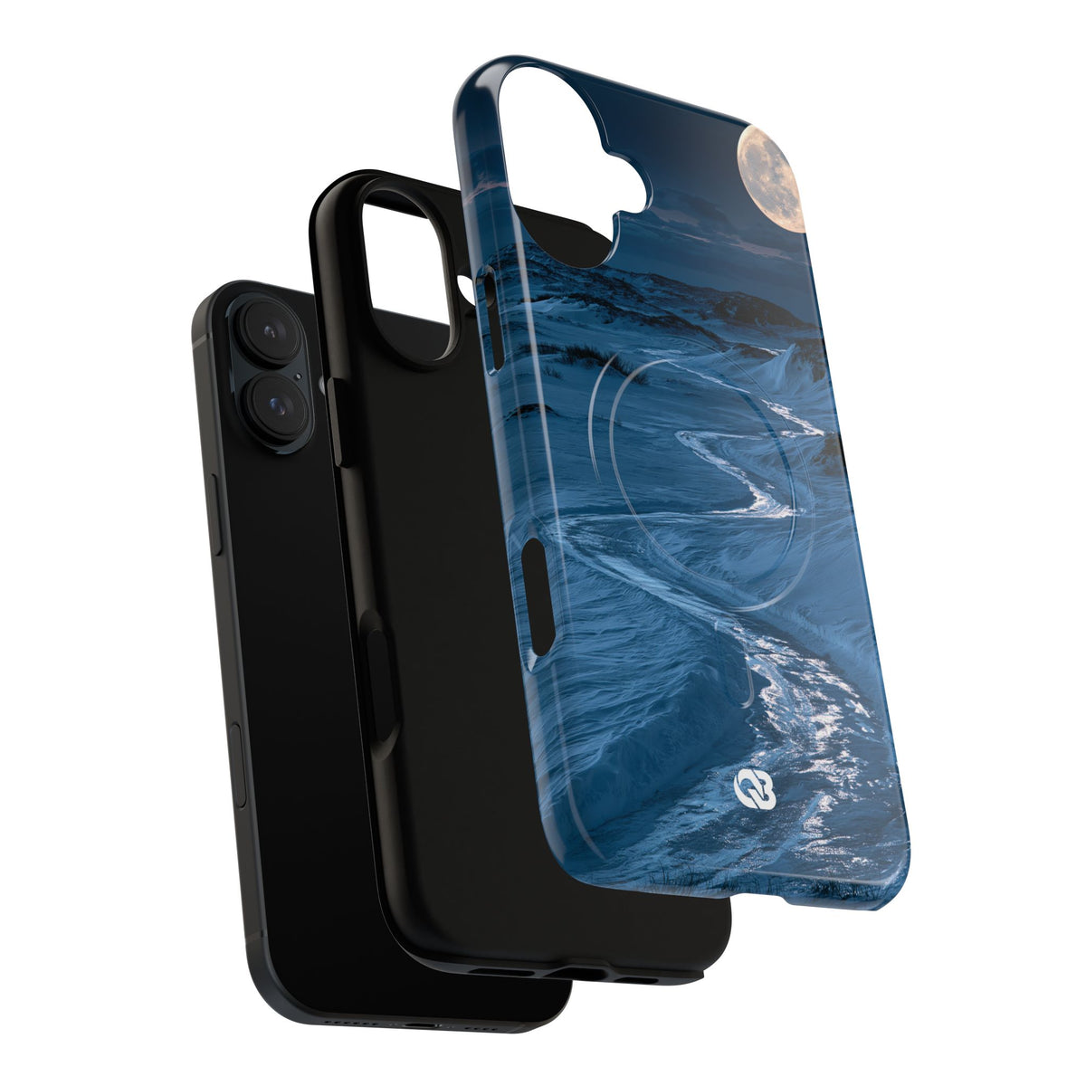 Arctic Moon Drift · Tough 2.0 Magnetic Phone Case for iPhone · Blue