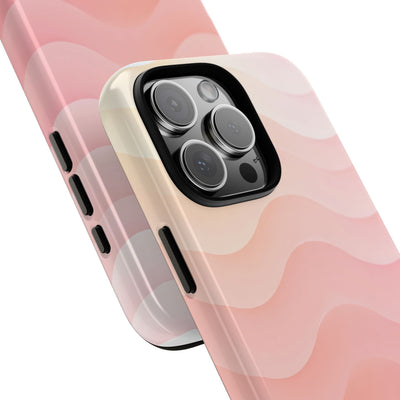 Blush Horizon Waves · Tough Phone Case for iPhone · Pink