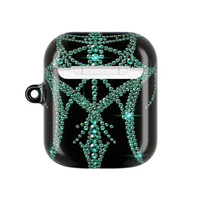 Teal Cyber Sigil · Hard Case for AirPods & AirPods Pro · Teal