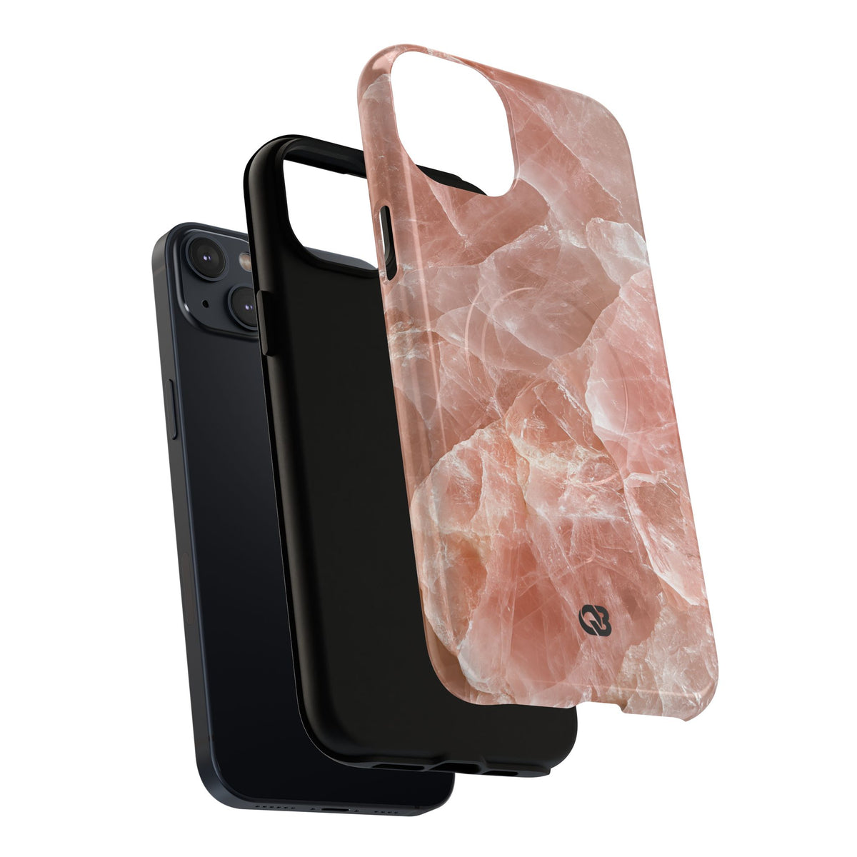 Rose Quartz Facet · Tough 2.0 Magnetic Phone Case for iPhone · Pink