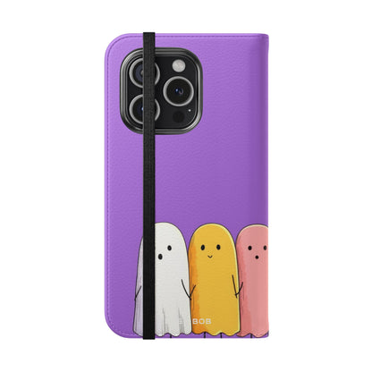 Farverige Spøgelseslinje - iPhone 15 Pro Cover - Pung