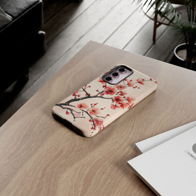 Crimson Silk Flora · Tough Phone Case for Samsung