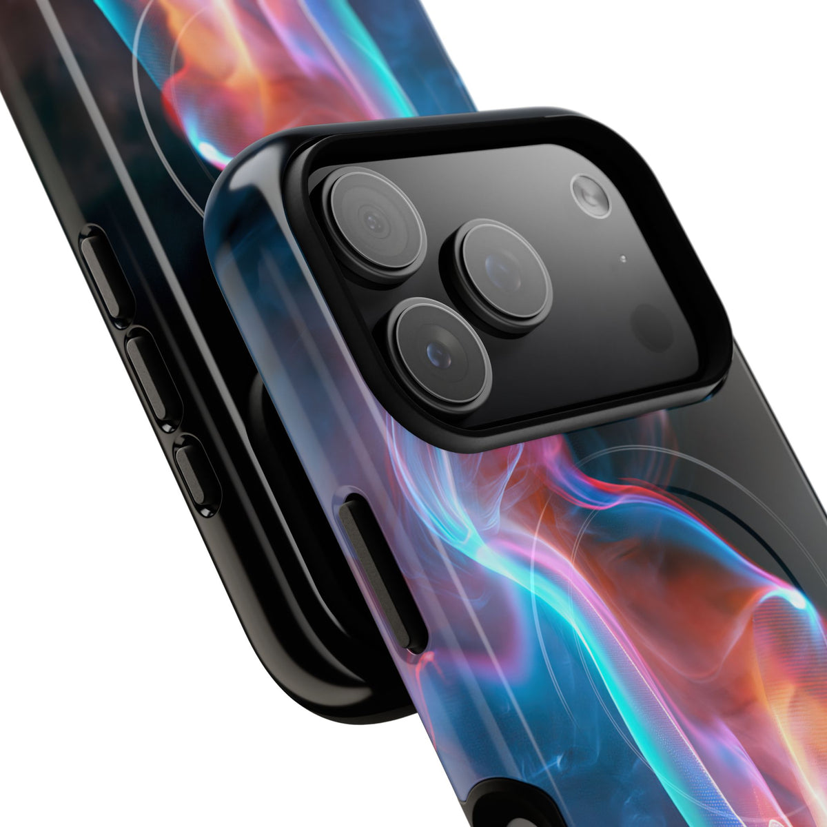 Neon Waveform · Tough 2.0 Magnetic Phone Case for iPhone · Black