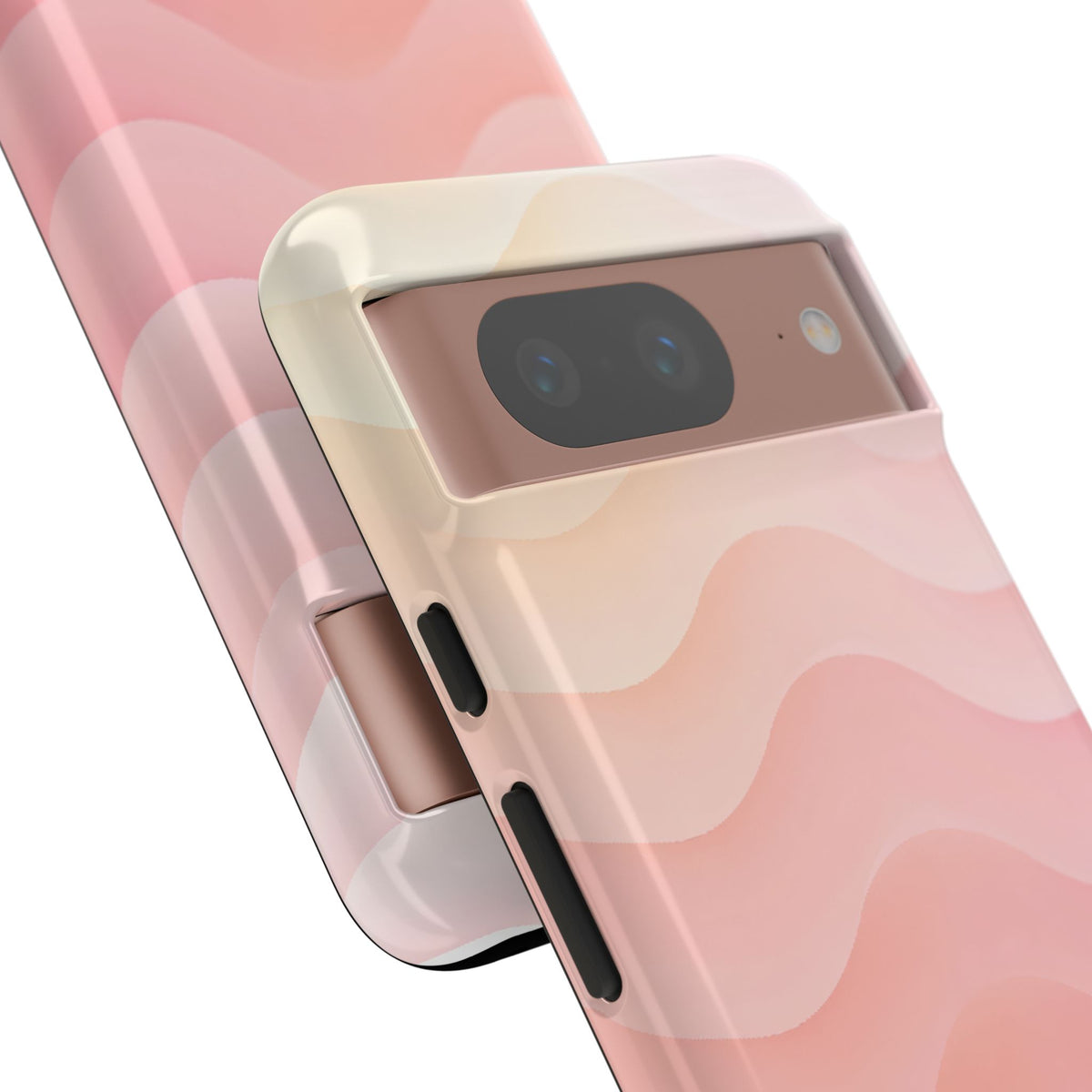 Blush Horizon Waves · Tough Phone Case for Pixel ·  Pink