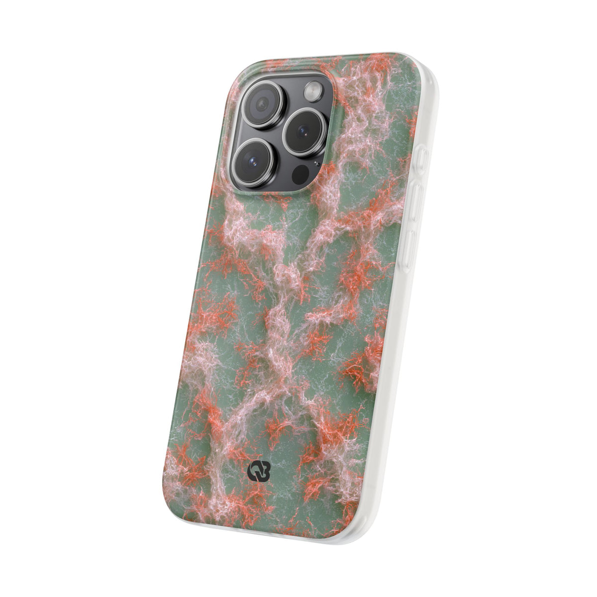 Coral Pixel Matrix · Lite Phone Case for iPhone ·  Green