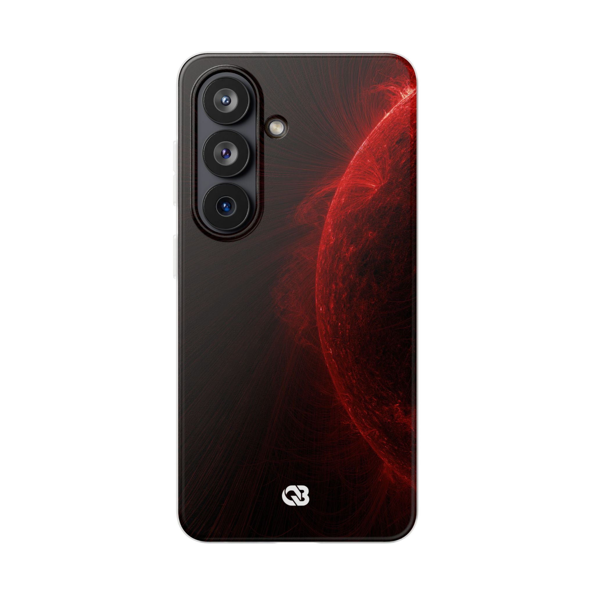 Red Lite Phone Case for Samsung - Solar Crimson Flare