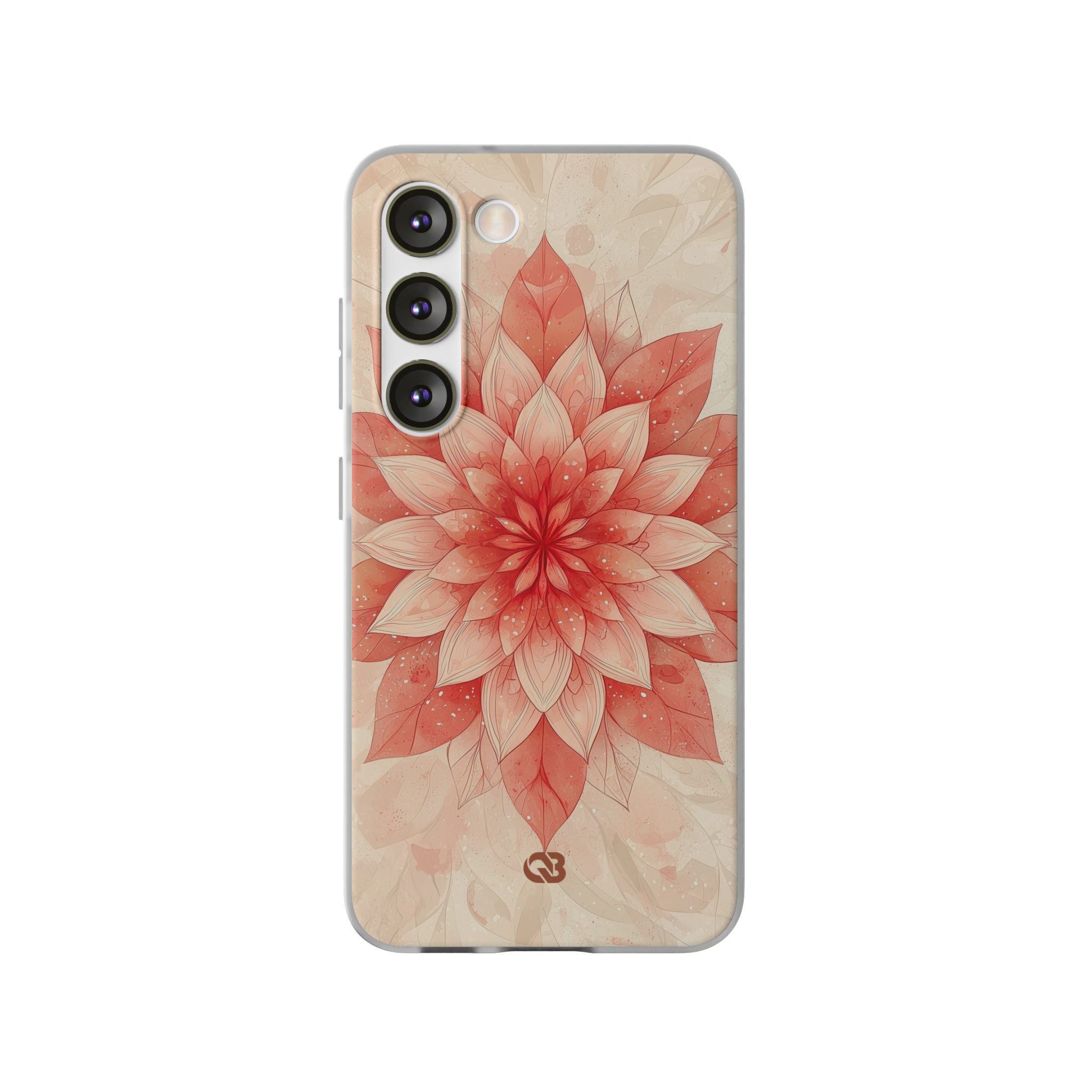 Coral Layered Bloom · Soft Phone Case for Samsung