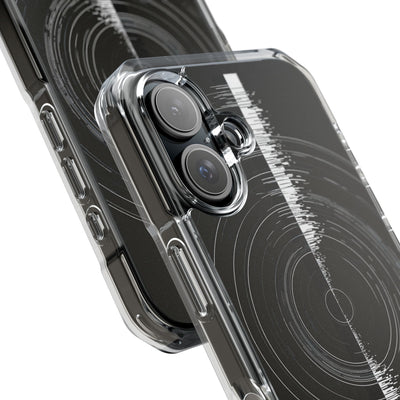Black Impact MagSafe Phone Case for iPhone - Obsidian Orbital Signal