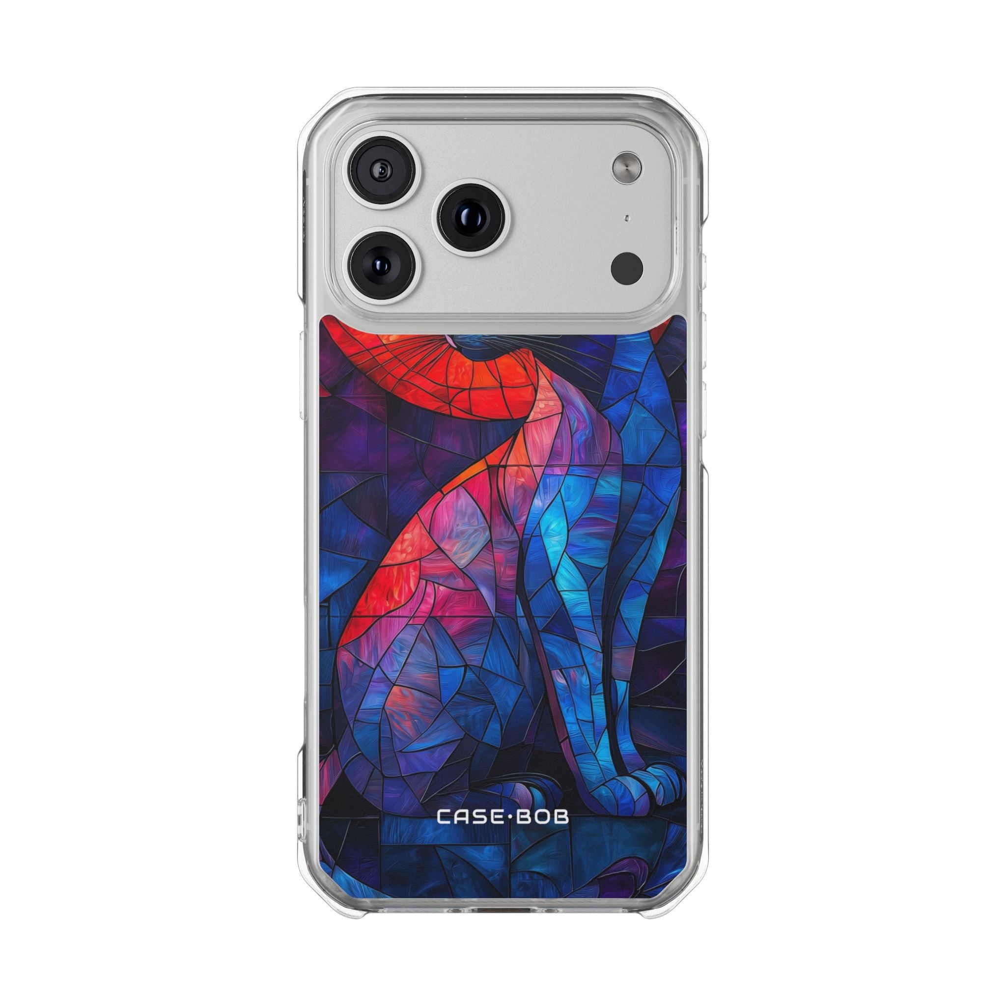 Stained Glass Cat iPhone 17 Pro Max Cover - Impact