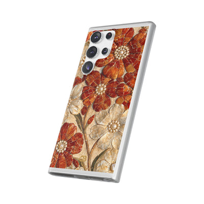 Carnelian Pearl Bloom · Lite Phone Case for Samsung · Orange