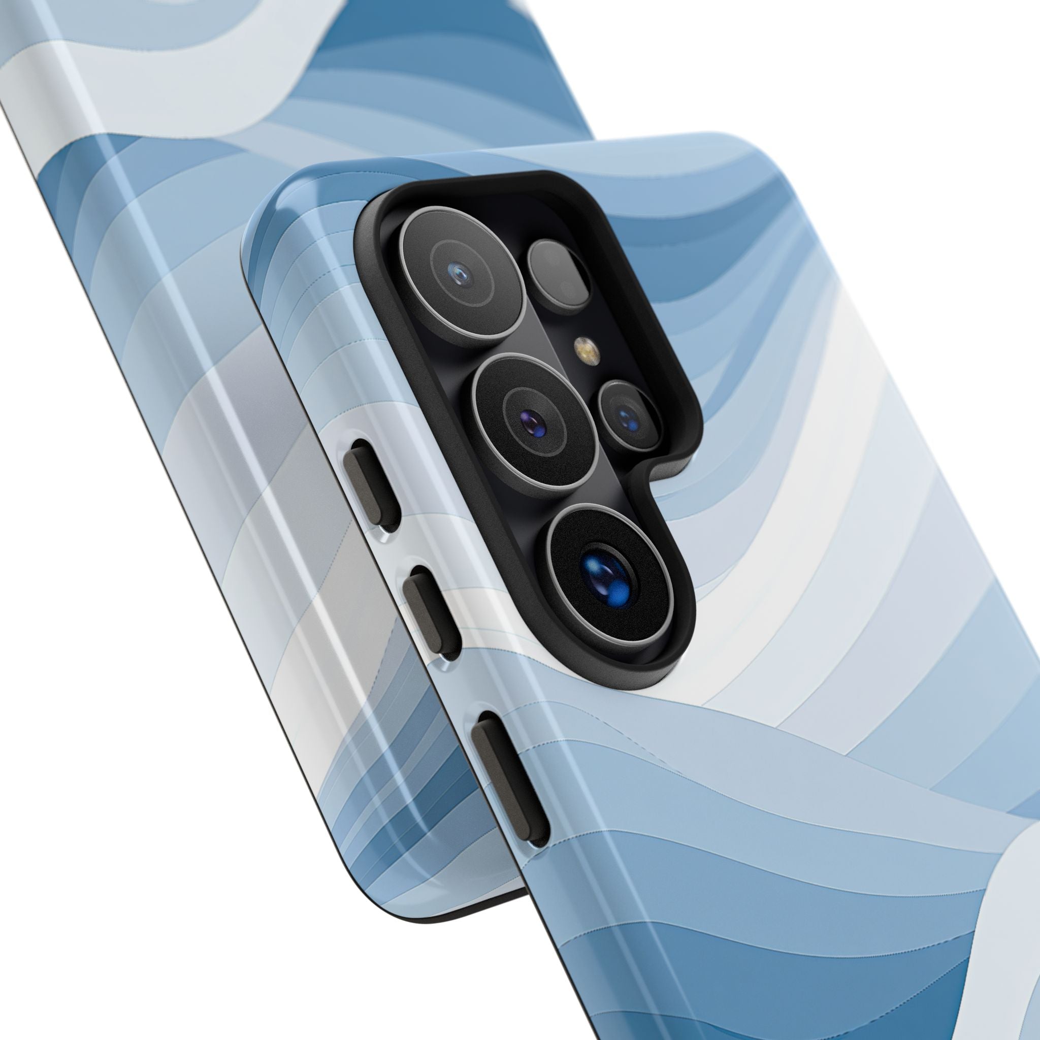 Blue Tough Phone Case for Samsung - Glacial Indigo Flow