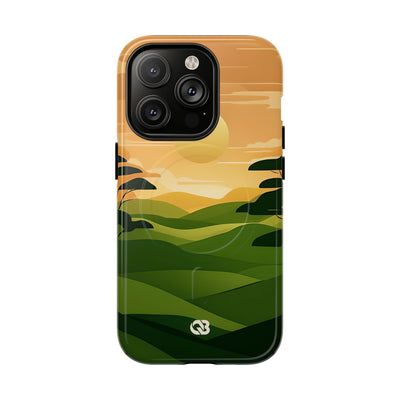 Verdant Horizon Sun · Tough+ Phone Case for iPhone · Magsafe