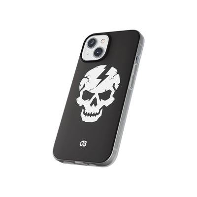 Shattered Bolt Skull · Soft Phone Case for iPhone