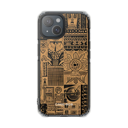Tribal Grid iPhone 15 Case - Impact