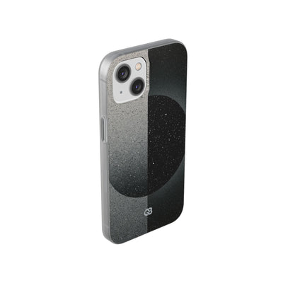 Black Lite Phone Case for iPhone - Lunar Static Orbit