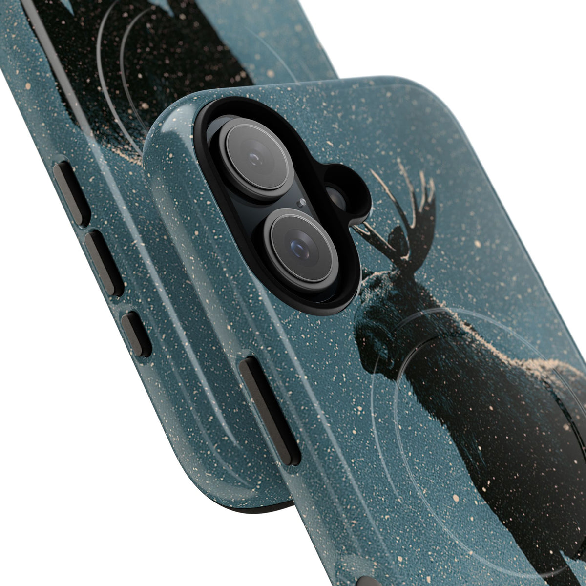 Nordic Boreal Moose · Tough 2.0 Magnetic Phone Case for iPhone · Blue