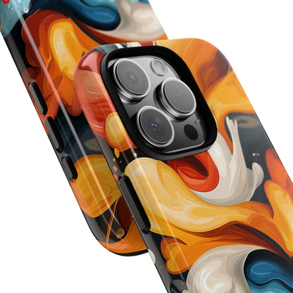 Flaming Swirls iPhone 16 Pro Case - Tough