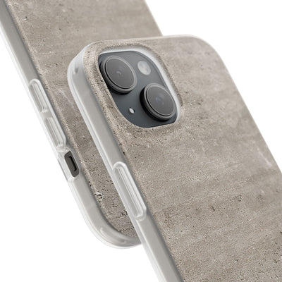 Grey Lite Phone Case for iPhone - Brutalist Stone Grit