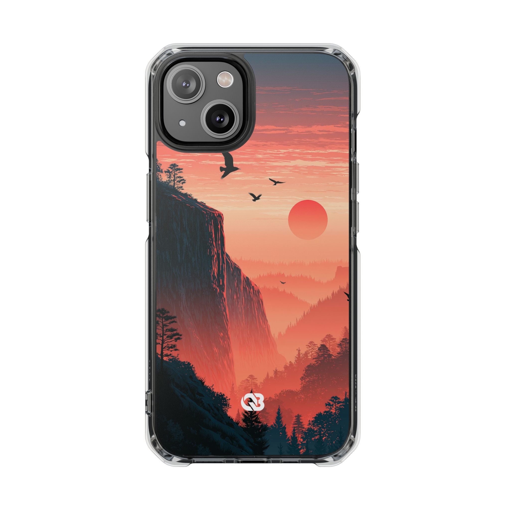 Orange Impact MagSafe Phone Case for iPhone - Crimson Ridge Flight