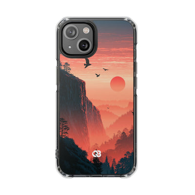 Orange Impact MagSafe Phone Case for iPhone - Crimson Ridge Flight