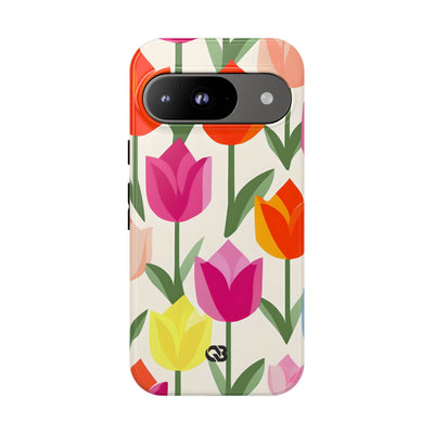 Vibrant Petal Grid · Tough Phone Case for Google Pixel