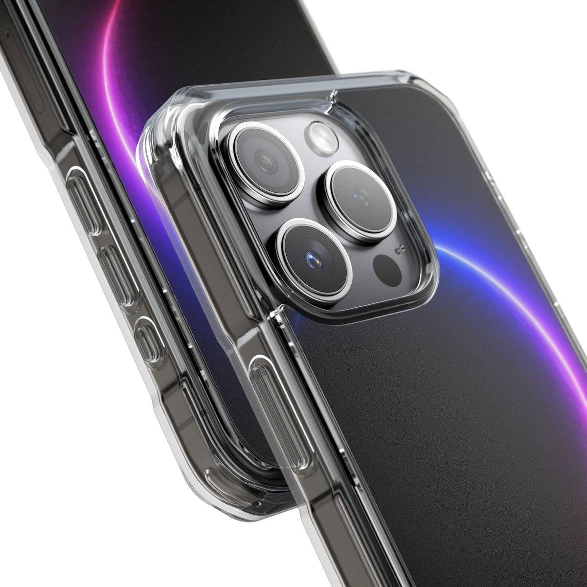 Luminous Eclipse · Clear Impact Magnetic Phone Case for iPhone · Black