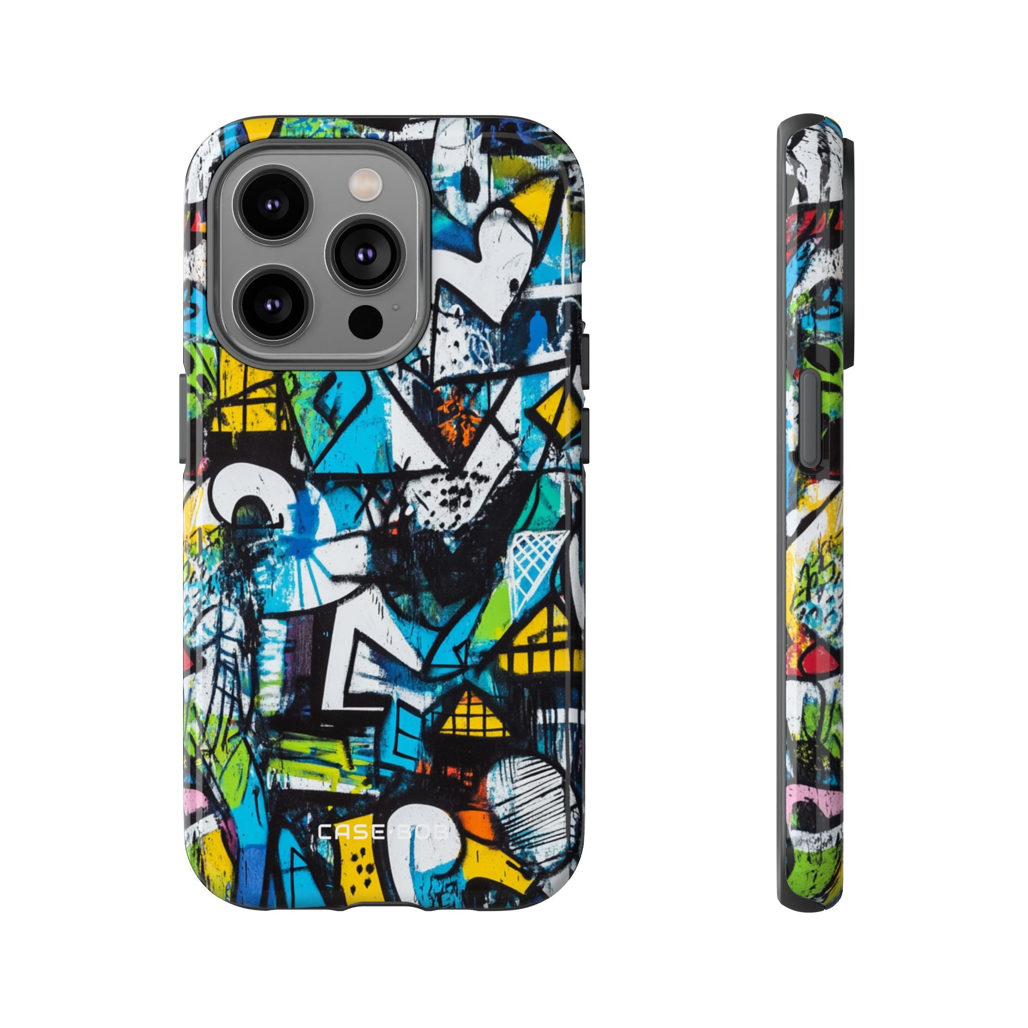 Weißes Ripple Drift iPhone 14 Pro Case - Tough