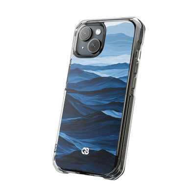 Blue Impact MagSafe Phone Case for iPhone - Cobalt Ridge Tides
