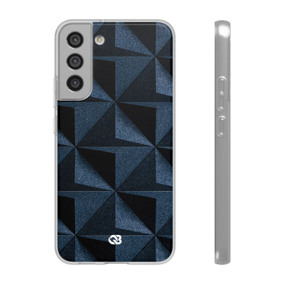 Blue Lite Phone Case for Samsung - Indigo Basalt Facets