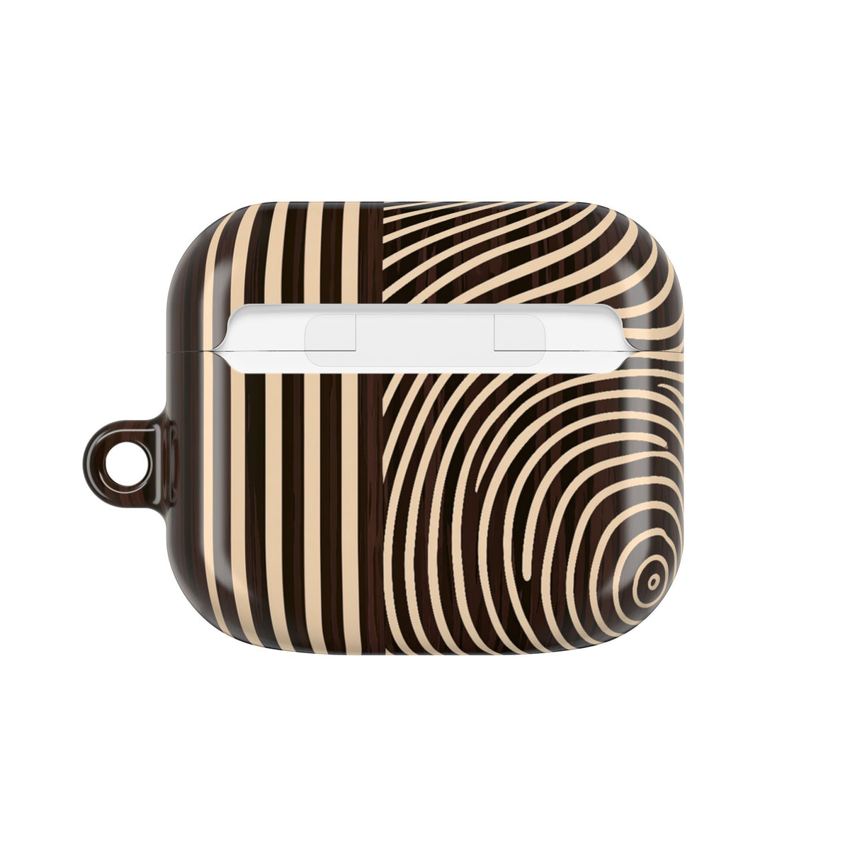Timber Ring Contour · Hard Case for AirPods & AirPods Pro · Brown