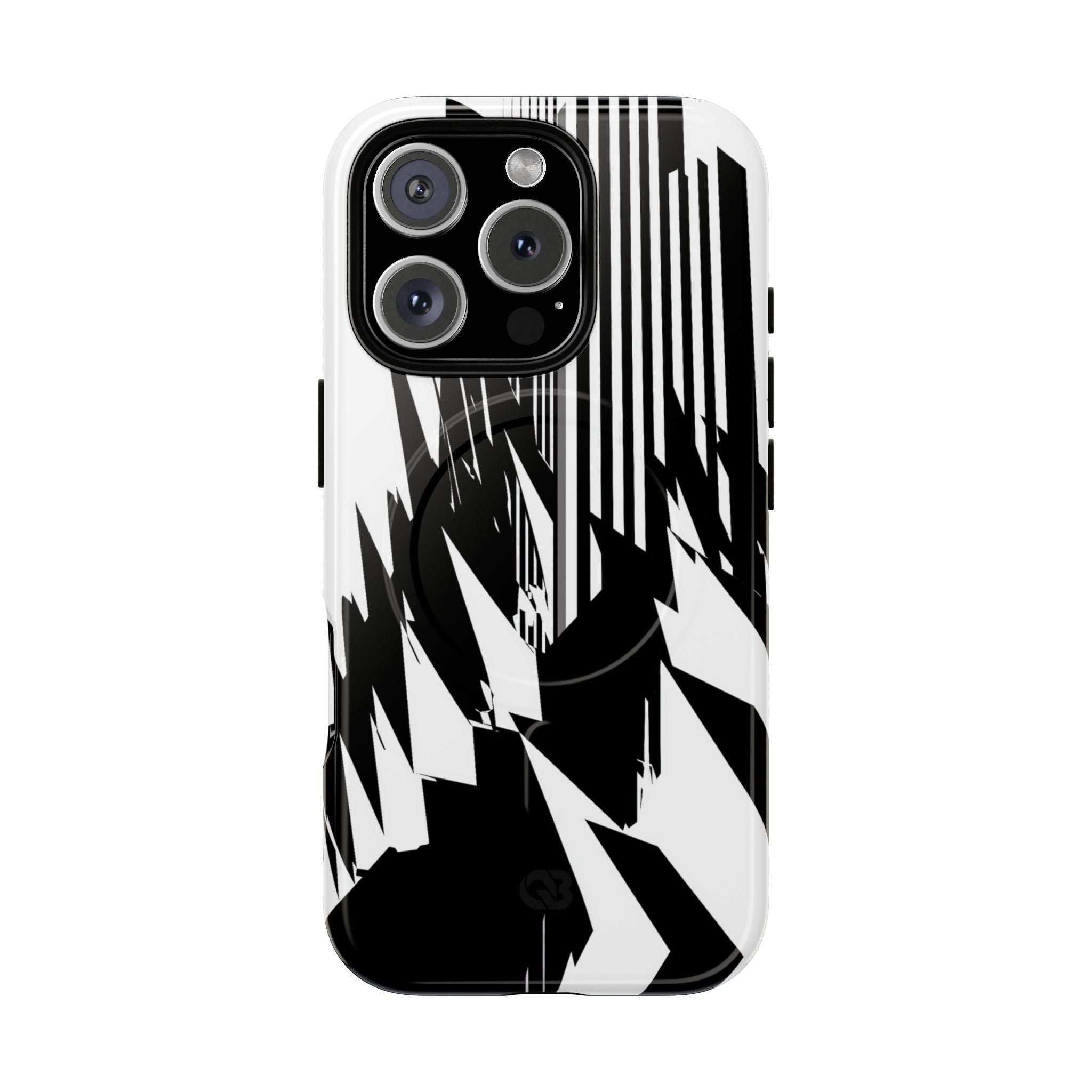 White Tough 2.0 Magsafe Phone Case for iPhone - Shattered Vector Spire