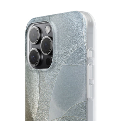 Silver Lite Phone Case for iPhone - Frosted Silver Mosaic