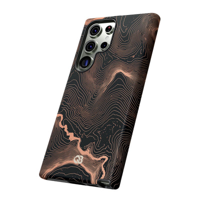 Mesa Elevation Contour · Tough Phone Case for Samsung · Black