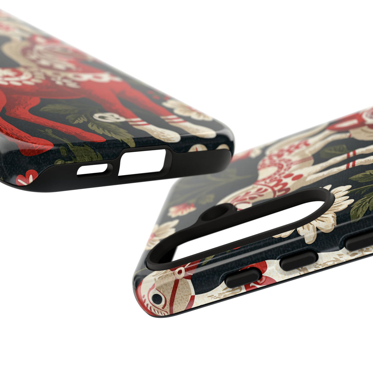 Nordic Dala Meadow · Tough Phone Case for Samsung · Red