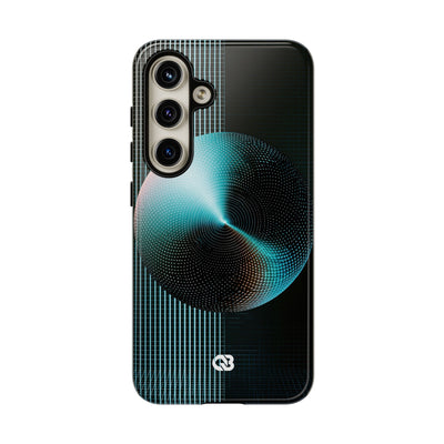 Blue Tough Phone Case for Samsung - Cyan Vector Sphere