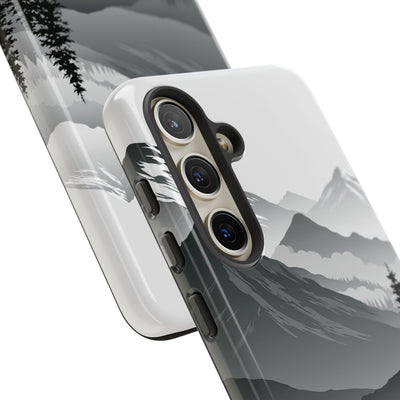 Grey Tough Phone Case for Samsung - Granite Ridge Mist