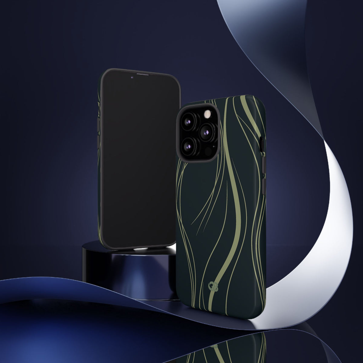 Serpentine Reeds · Tough Phone Case for iPhone · Green
