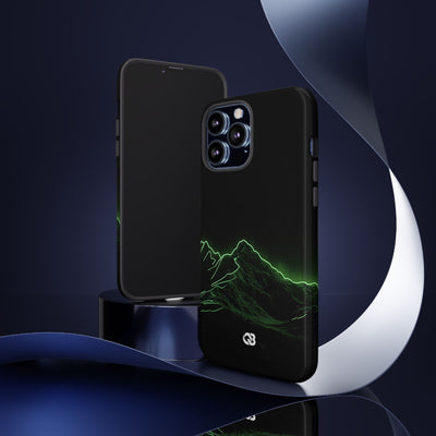 Nordic Mountain Contour · Tough Phone Case for iPhone · Black
